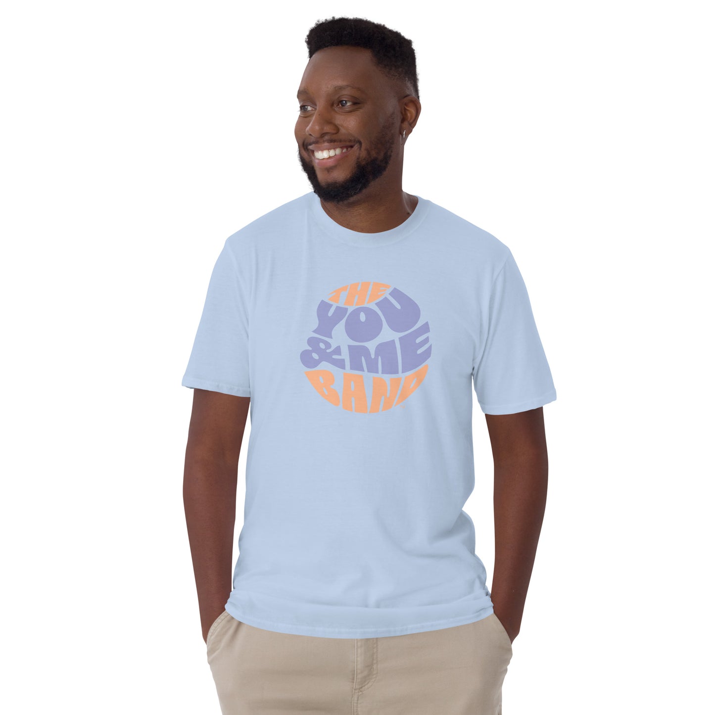 Unisex T-Shirt - Purple & Orange logo