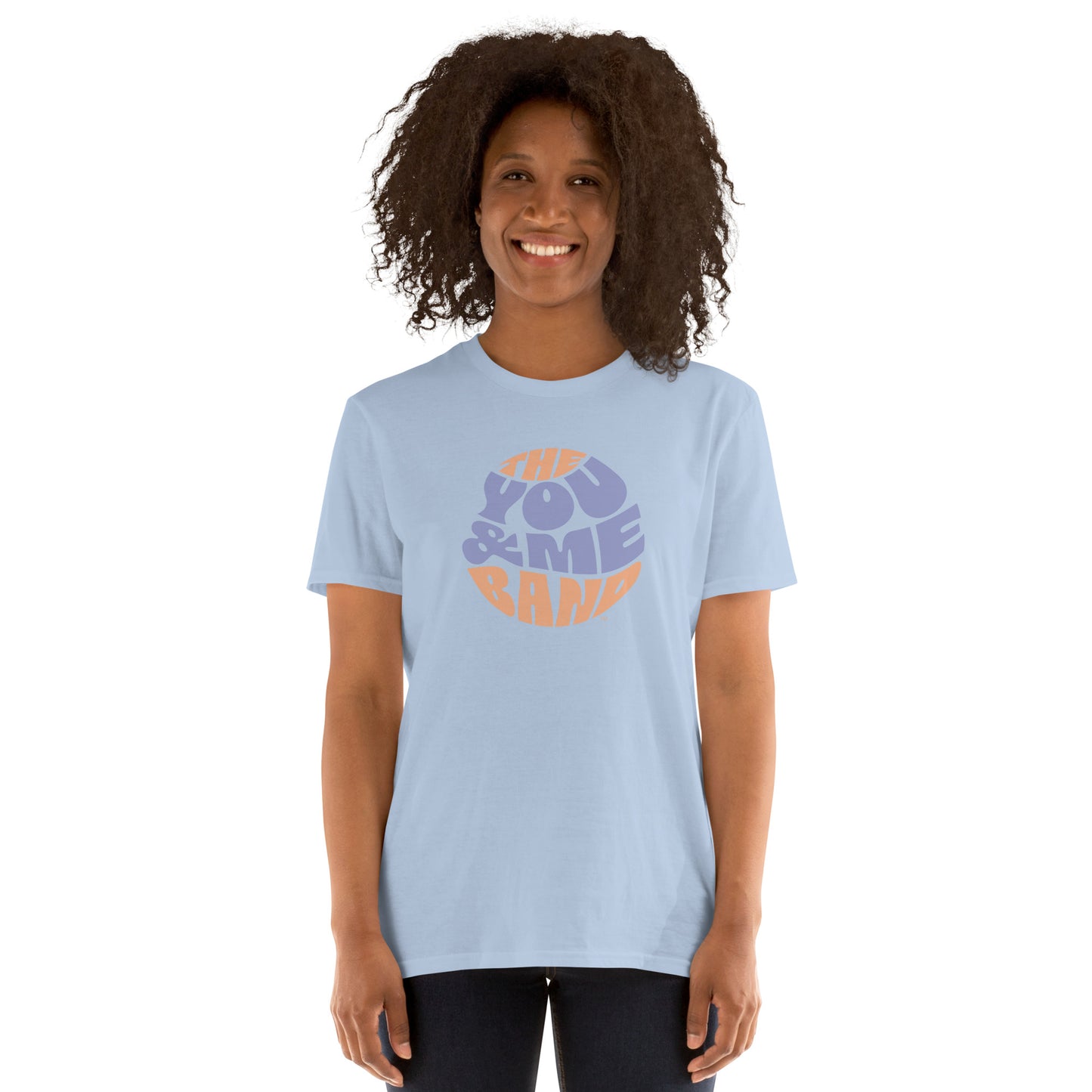 Unisex T-Shirt - Purple & Orange logo