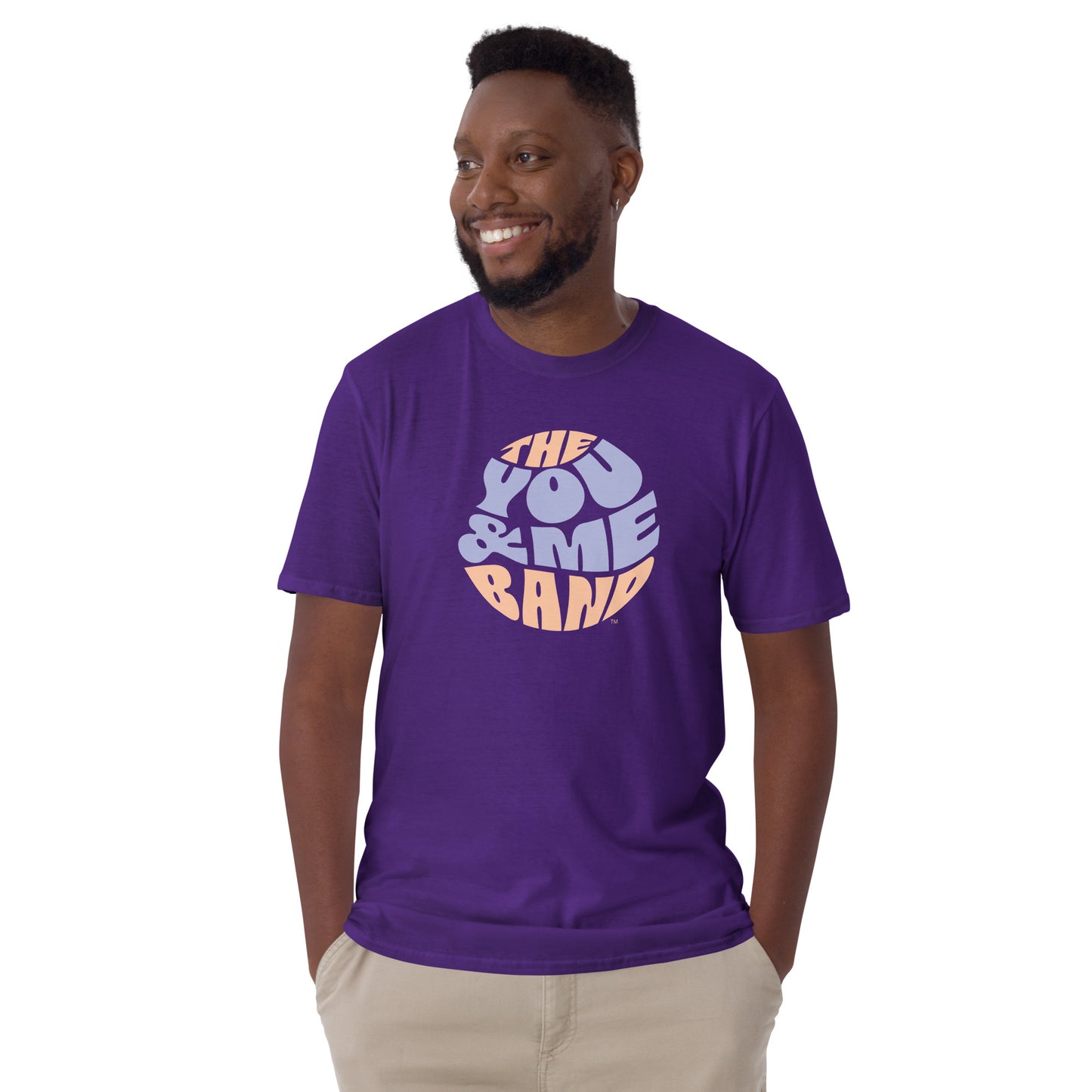 Unisex T-Shirt - Purple & Orange logo
