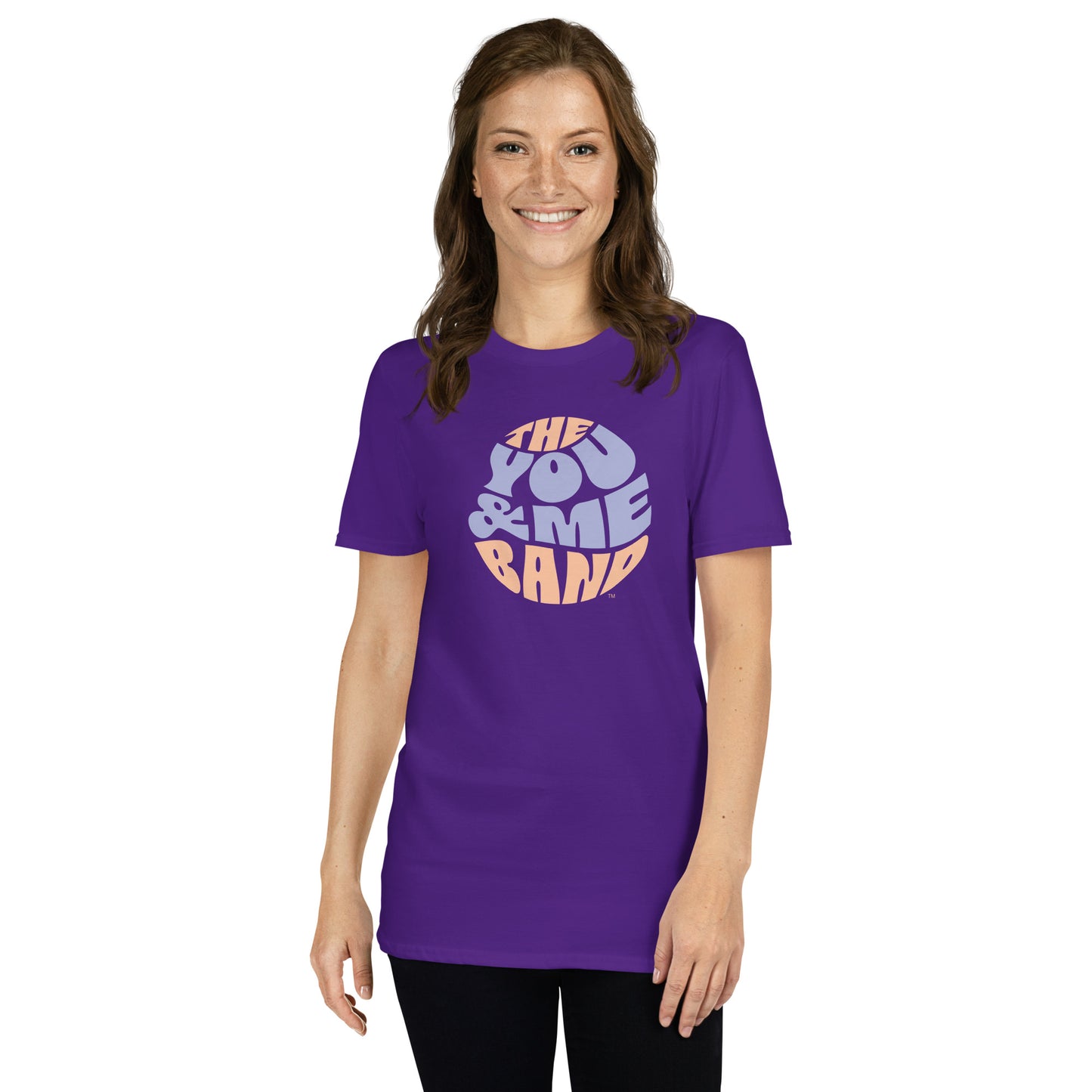 Unisex T-Shirt - Purple & Orange logo