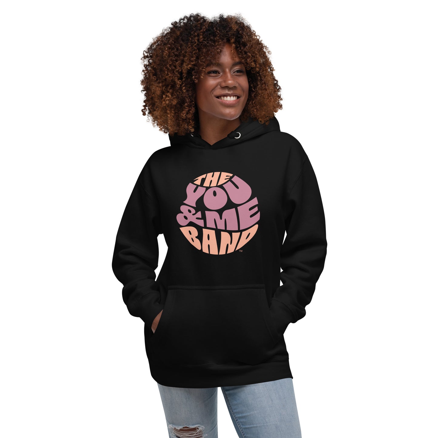 Unisex Hoodie - Magenta & Orange logo