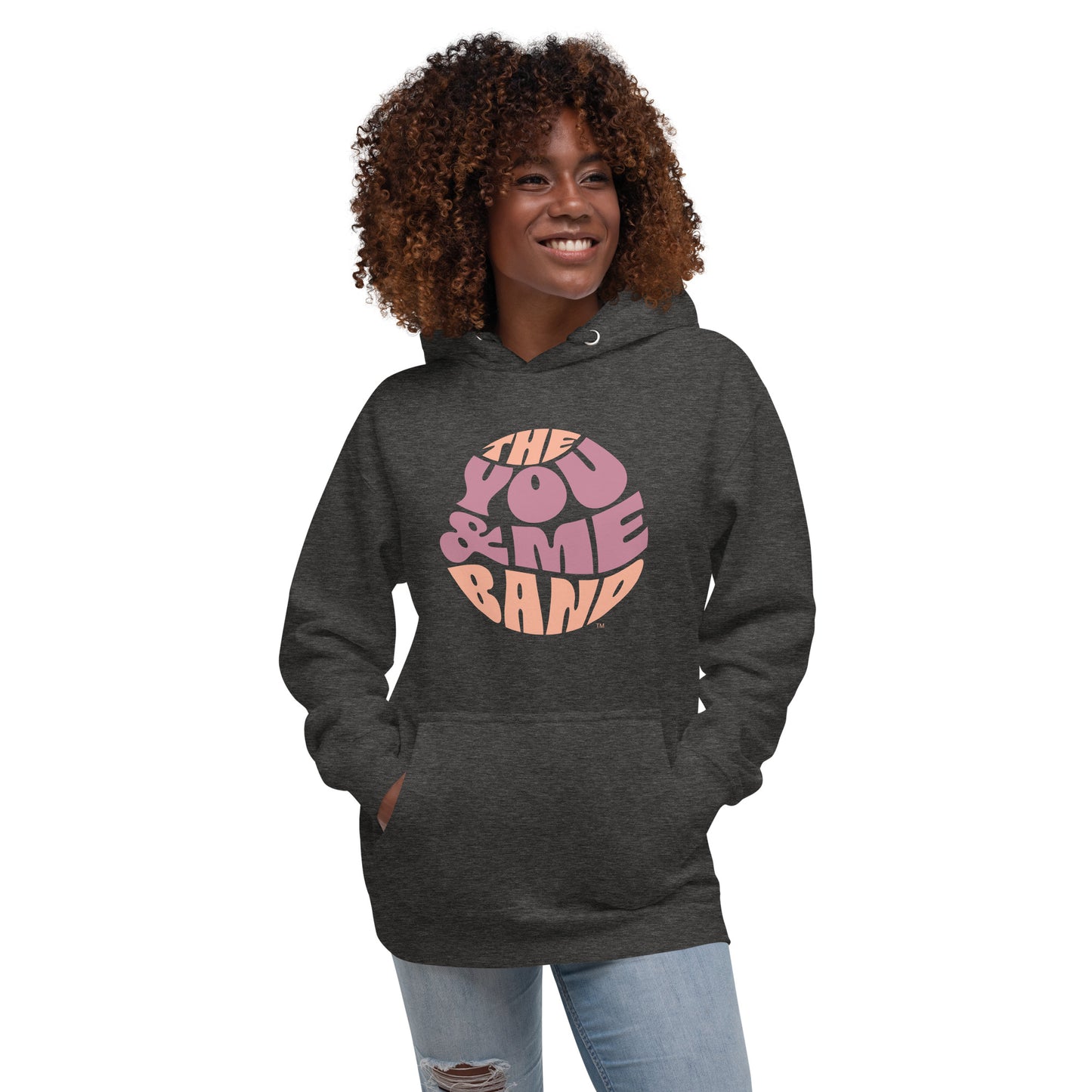 Unisex Hoodie - Magenta & Orange logo