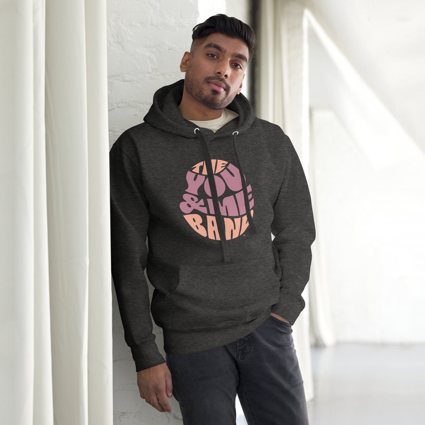 Unisex Hoodie - Magenta & Orange logo