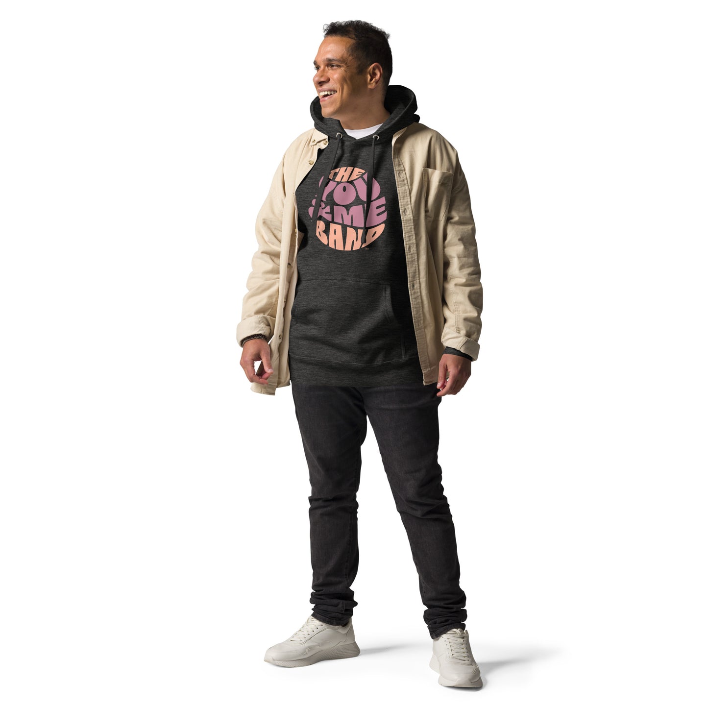 Unisex Hoodie - Magenta & Orange logo