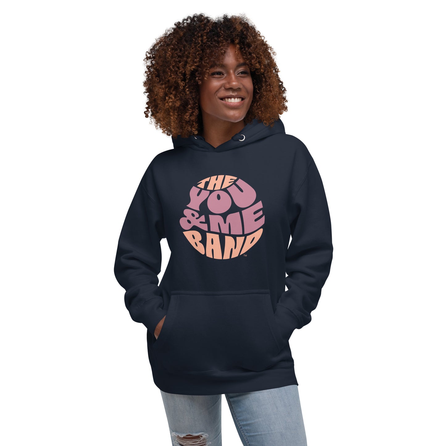 Unisex Hoodie - Magenta & Orange logo