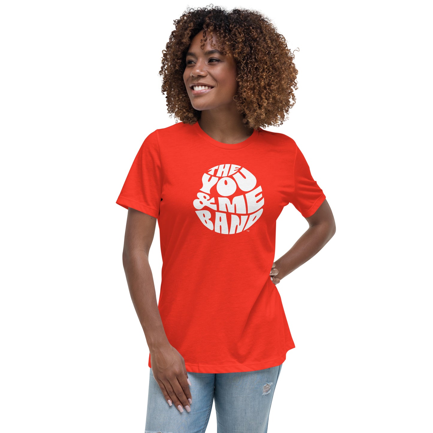 Women's Relaxed T-Shirt - Black logo