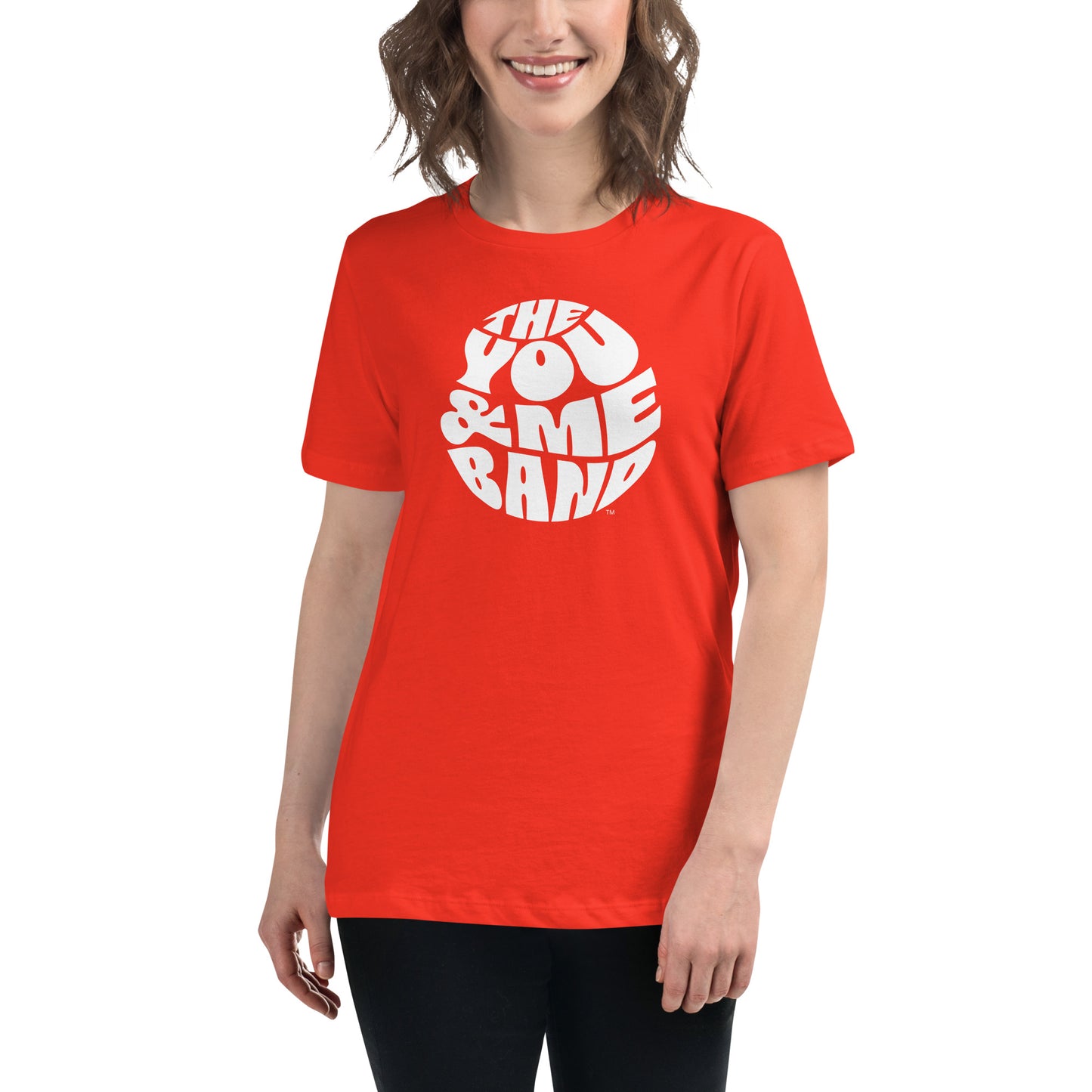 Women's Relaxed T-Shirt - Black logo