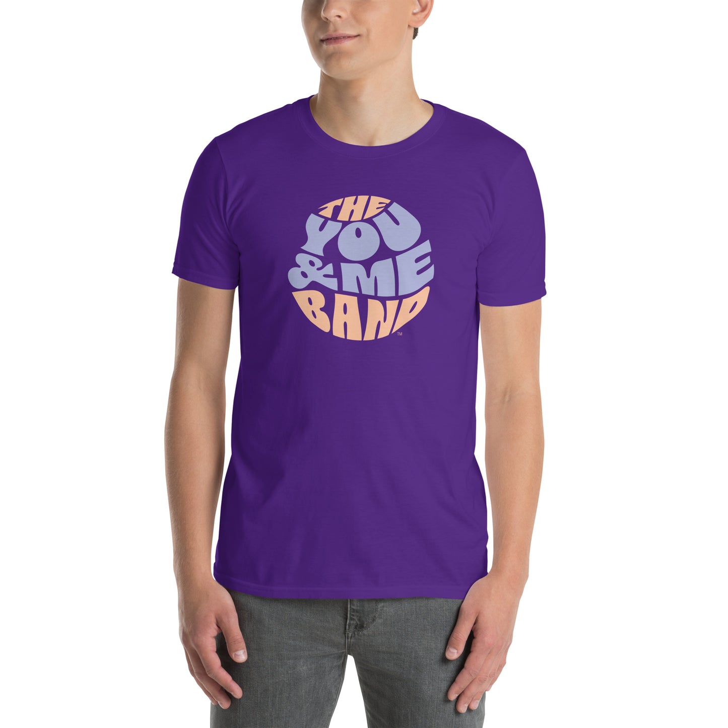 Unisex T-Shirt - Purple & Orange logo