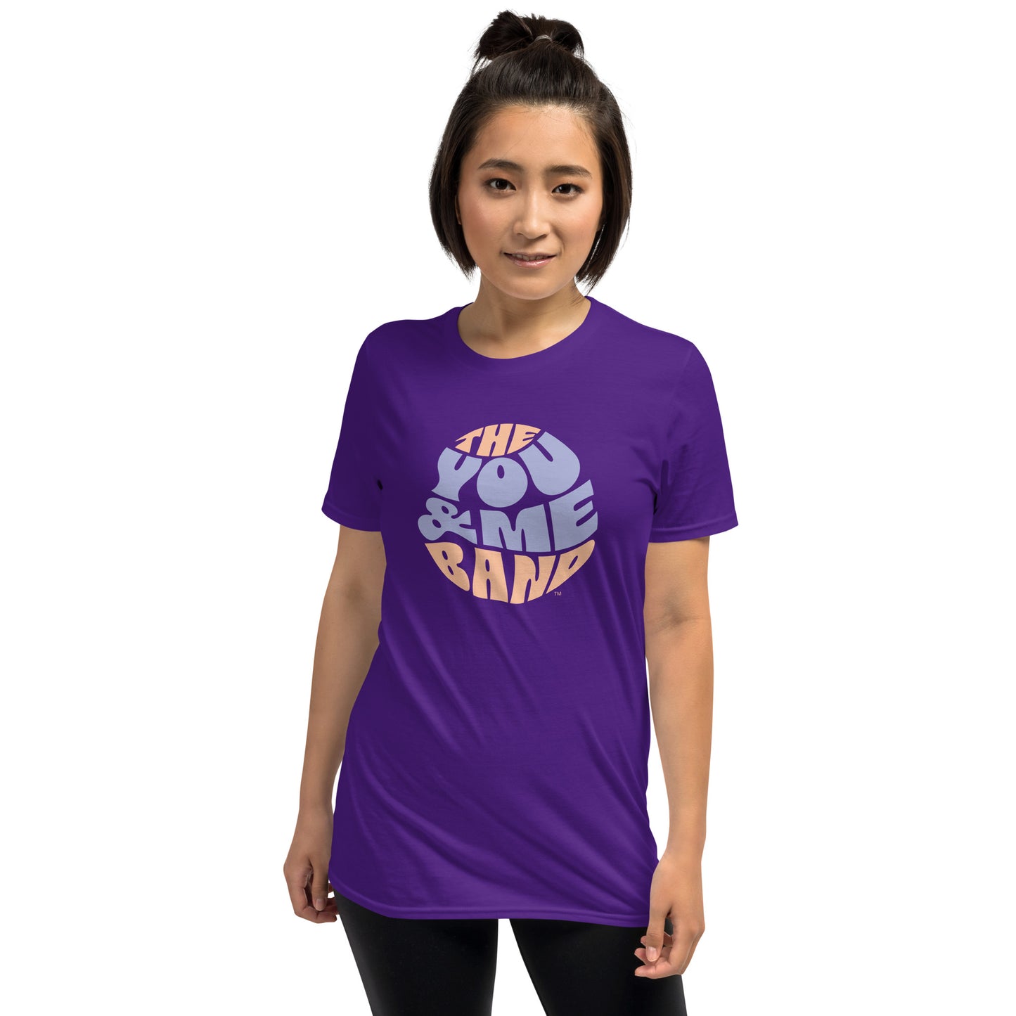 Unisex T-Shirt - Purple & Orange logo